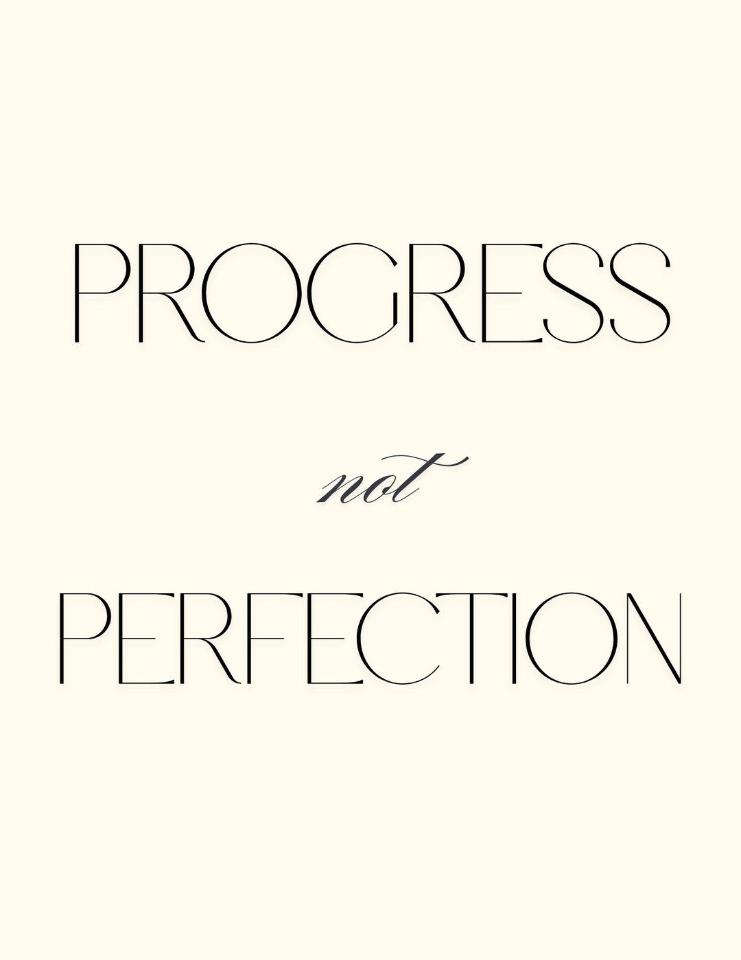 Progresss Not Perfection - Etsy