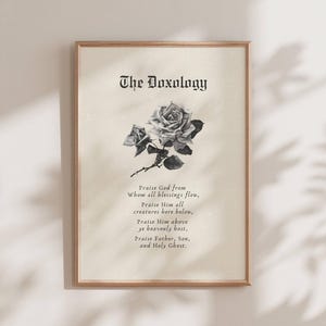 Doxology Wall Art, Doxology Print, Christian Wall Art, Modern Christian Art, Song Lyric Wall Art, Christian Digital Print, Christian Artwork