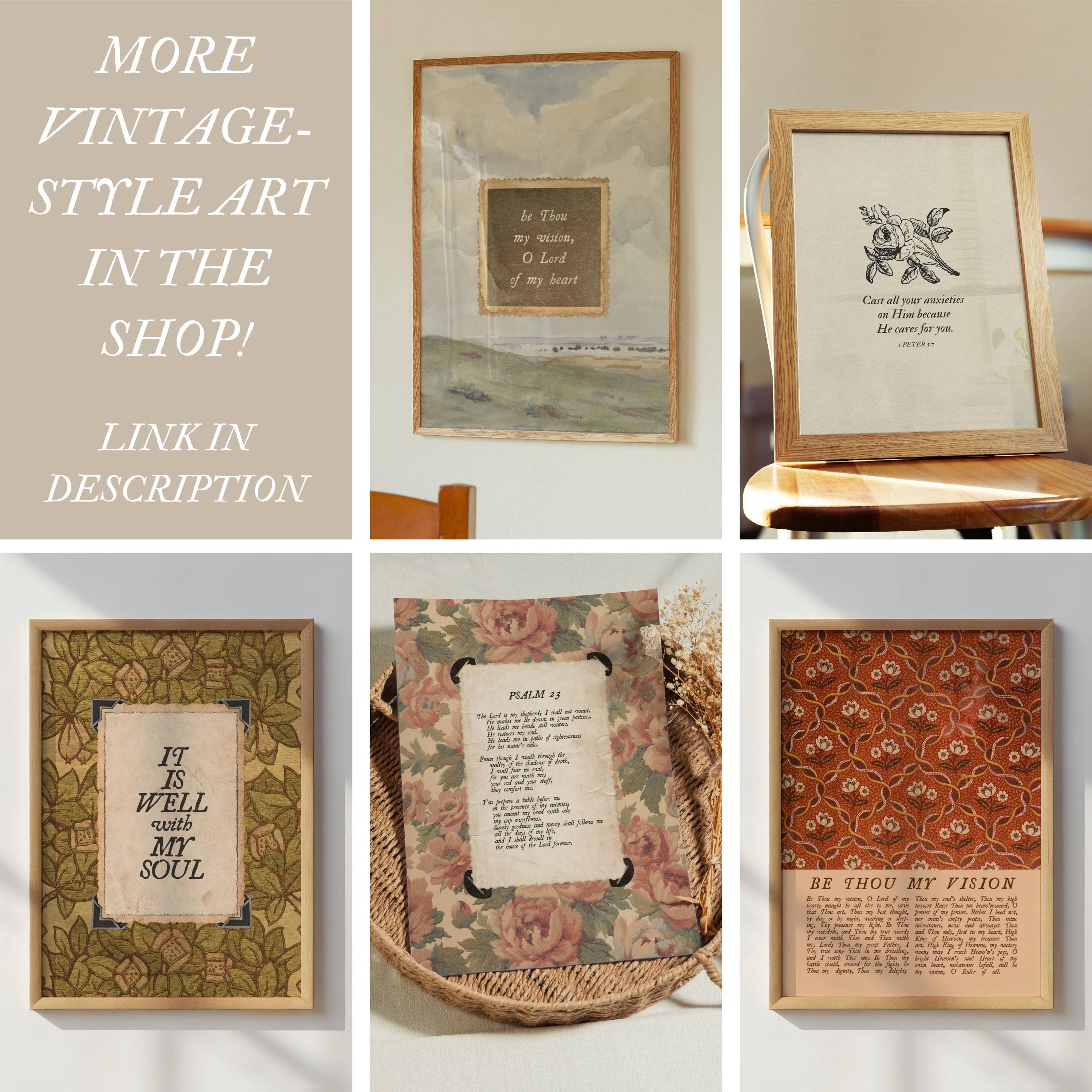 Christian Wall Art Bundle, Bible Verse Wall Art Set of 6, Christian ...