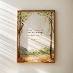 John Calvin Quote Wall Art, Reformed Artwork, Reformed Christian Print, Calvinist Home Decor, Reformation Day Art, Reformed Theology Poster
