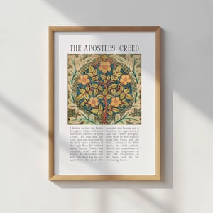 Apostles Creed Wall Art, Printable Wall Art, Apostles Creed Print, Christian Digital Prints, Christian Artwork, Apostles Creed Poster