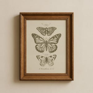 Vintage Butterfly Print | Vintage Christian Wall Art | Printable Scripture Poster | Cottagecore Home Decor | Antique Biblical Artwork