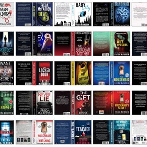 Entire* Freida McFadden Collection Minibook Covers Printable