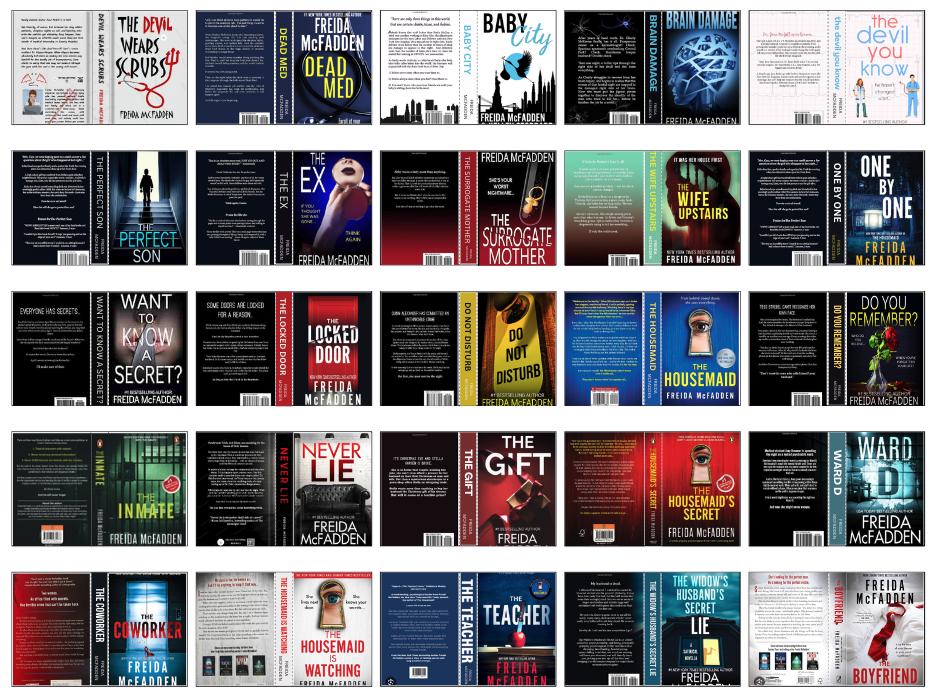 Entire* Freida Mcfadden Collection Minibook Covers Printable - Etsy