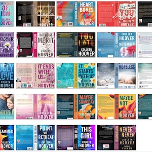 Cała* kolekcja Colleen Hoover Minibook Covers do druku