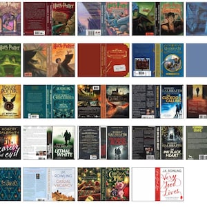 Entire J.K. Rowling Collection Minibook Covers Printable