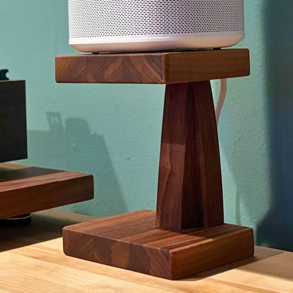 Handcrafted Walnut Speaker Stands: Set of 2 stands