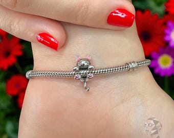 パンドラチャームブレスレット用カメレオンシルバーチャーム