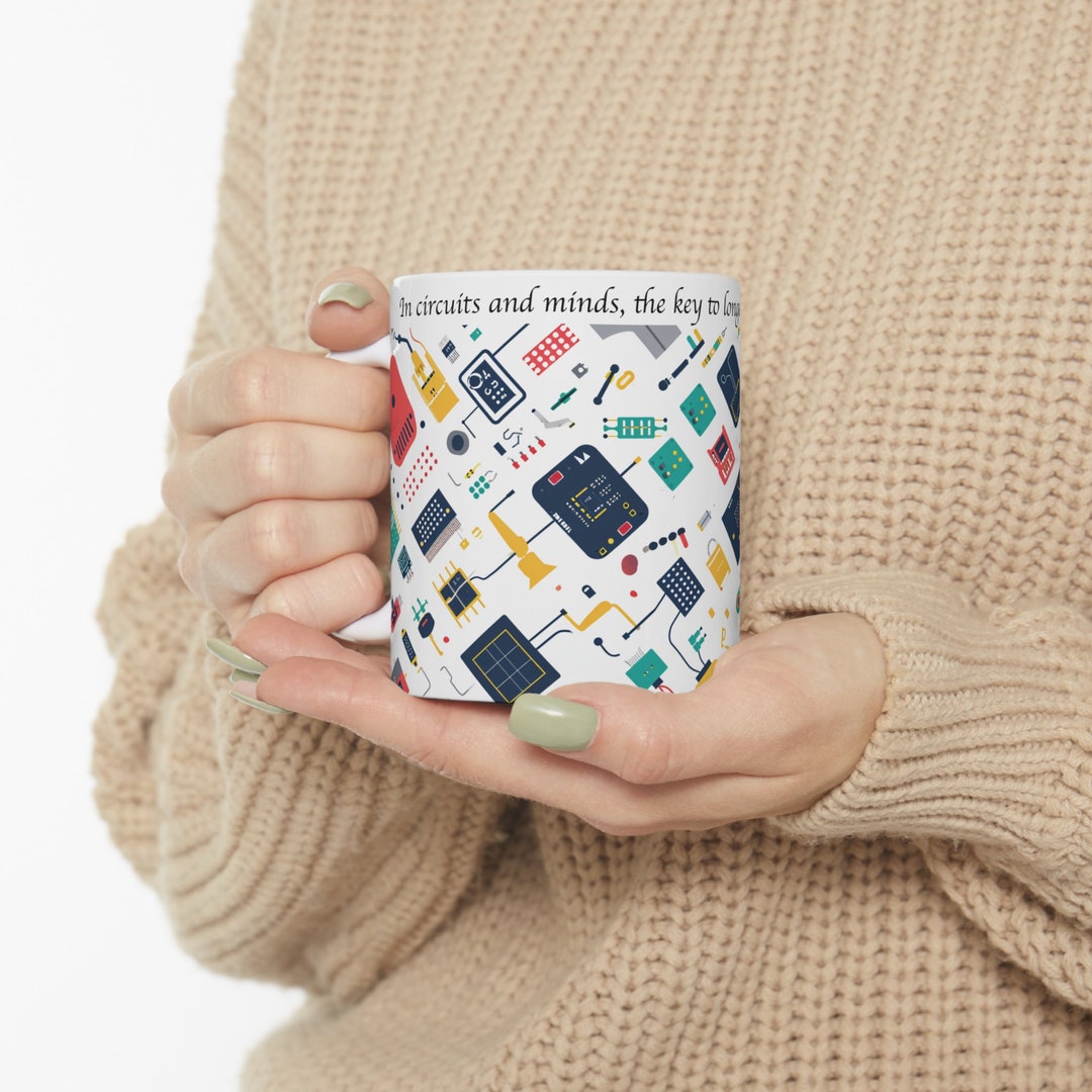 Electrical Print Mug, Electrical Engineering Related Mug, Gift for Electrician, Engineer