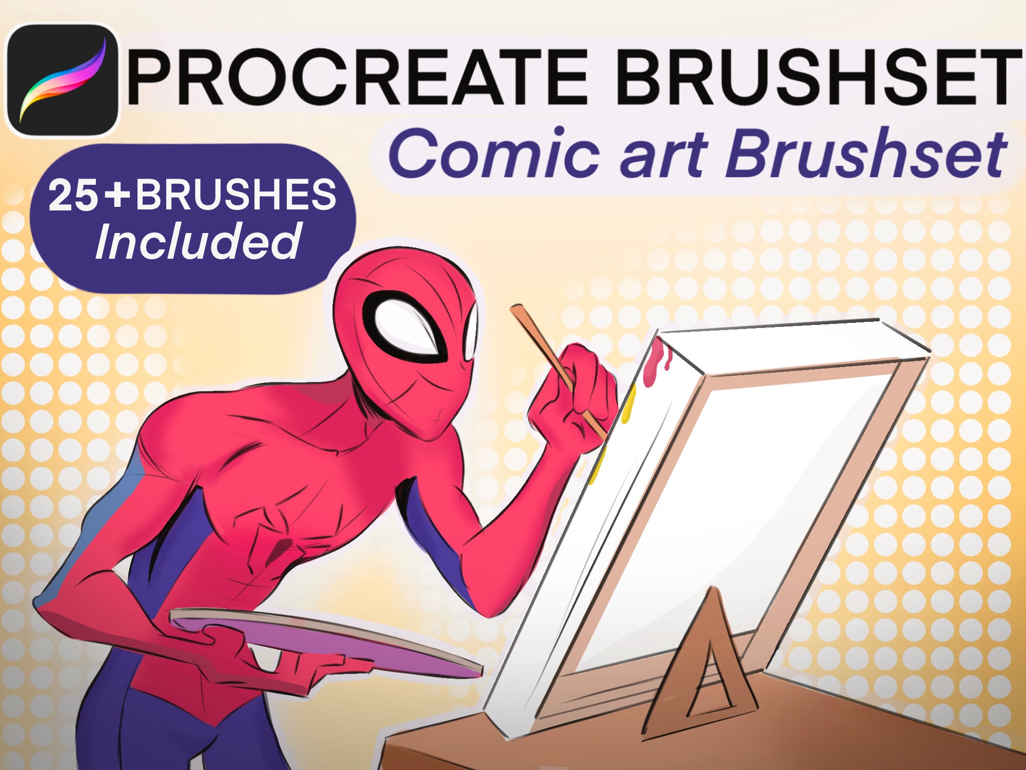 Set definitivo de pinceles para Procreate de creadores de cómic – Entintado dinámico, sombreado y herramientas de línea manga