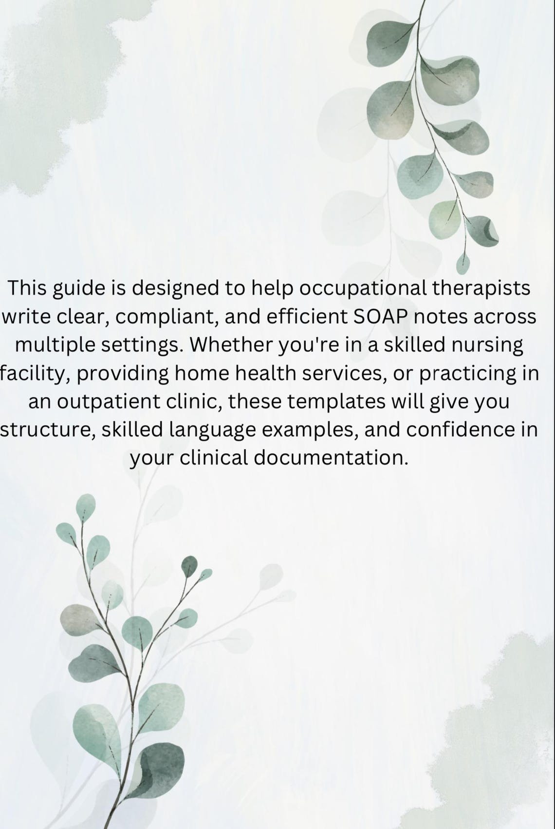SOAP Note Template Guide for Occupational Therapists | SNF, Home Health ...