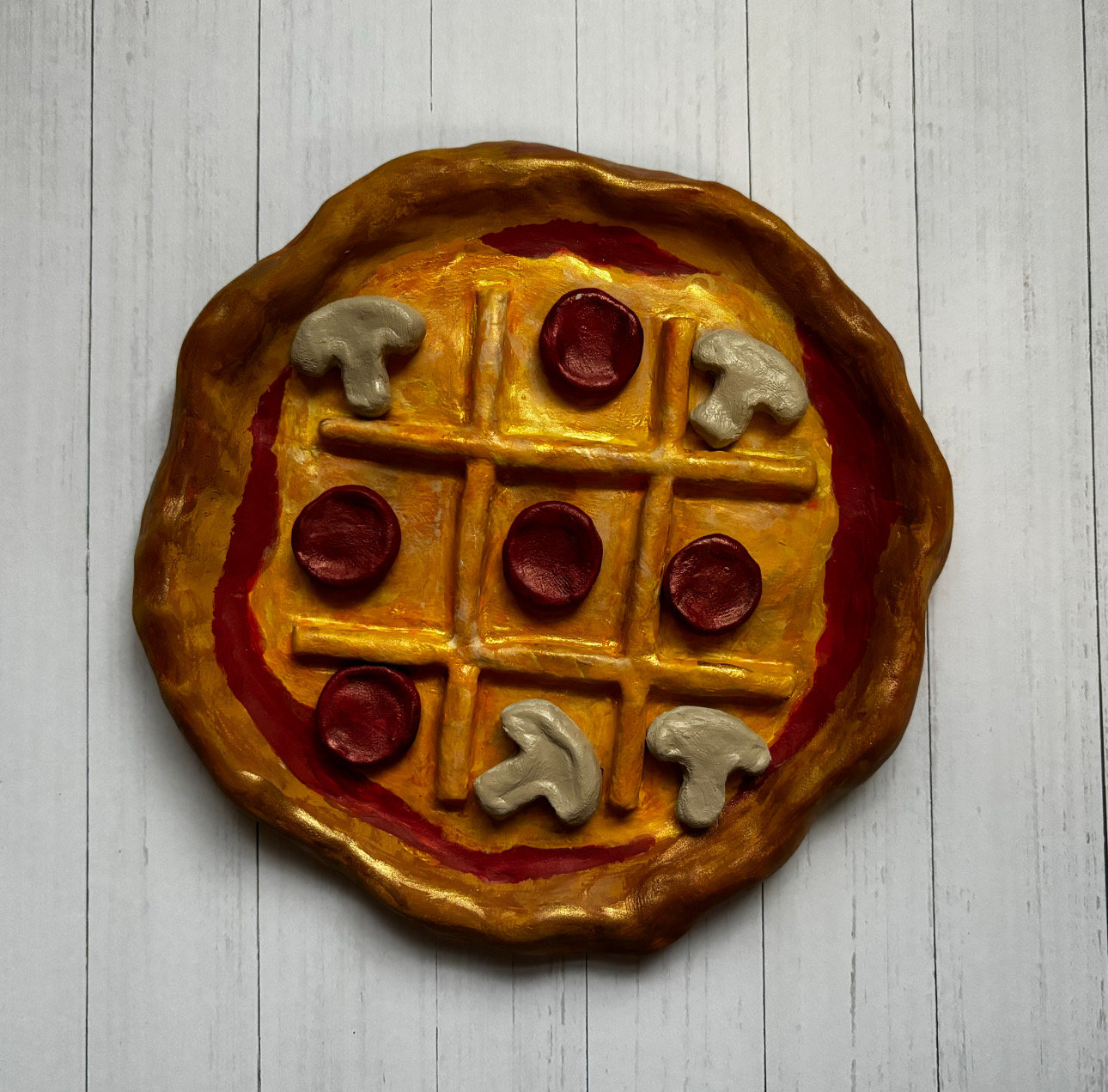 Pizza Tic Tac Toe (Airdry Clay)