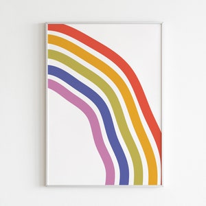 Rainbow wall poster