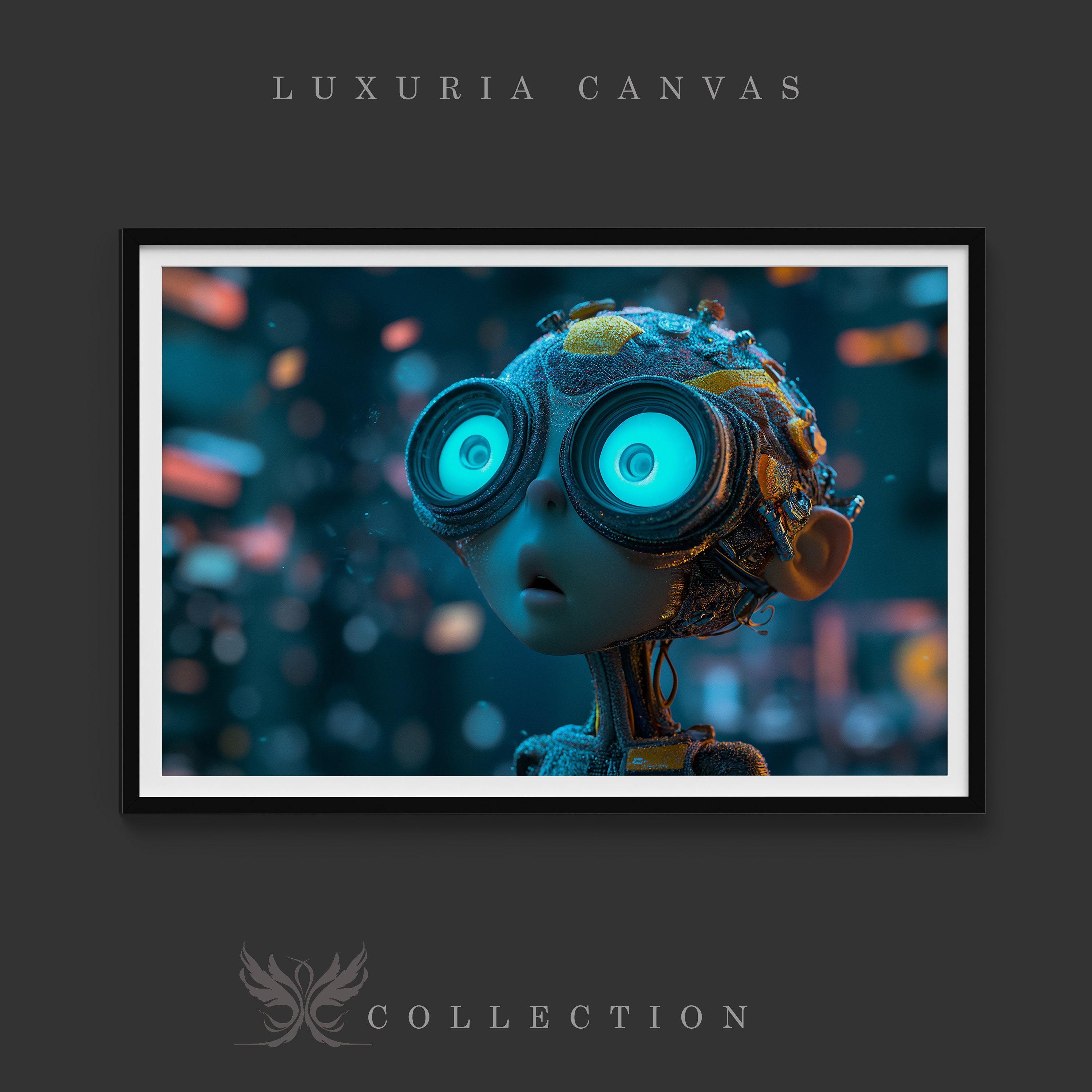 Pixar Cartoon Character With Integrated Computer Chip Children | Digital Download | Digital Art ...