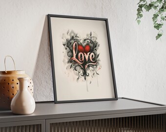 Love in a Heart FRAMED