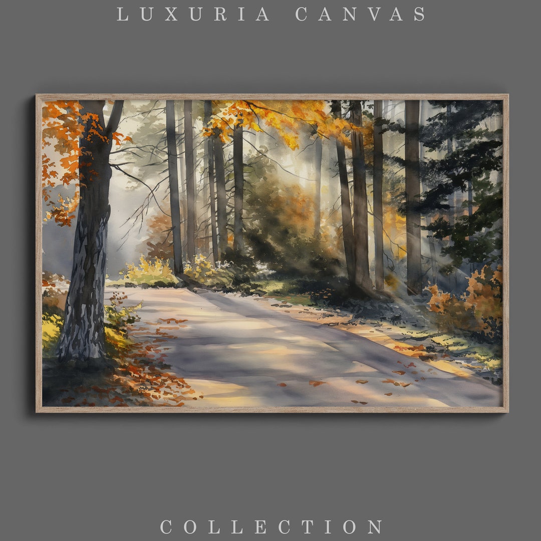 Forist Streaming Gui Forest Streaming Sunlight, Digital Download, Digital Art, Printable Art ...
