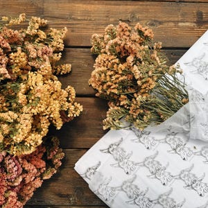 Large Apricot & Yellow Dried Statice Floral Bundle