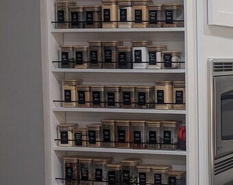 Custom Door/Wall Mounted Spice Rack