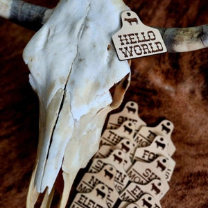 Cattle tag monthly milestone tags - baby-western themed - cowboy - cowgirl