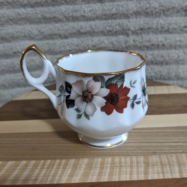 Bone China Teacup made in England. Hand serialized 5945P