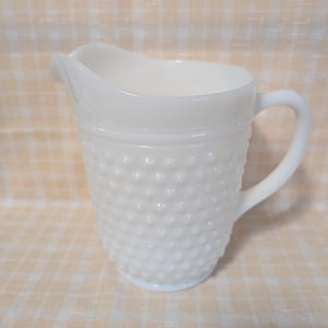 Anchor Hocking Hobnail Milk Glass 64 oz Pitcher