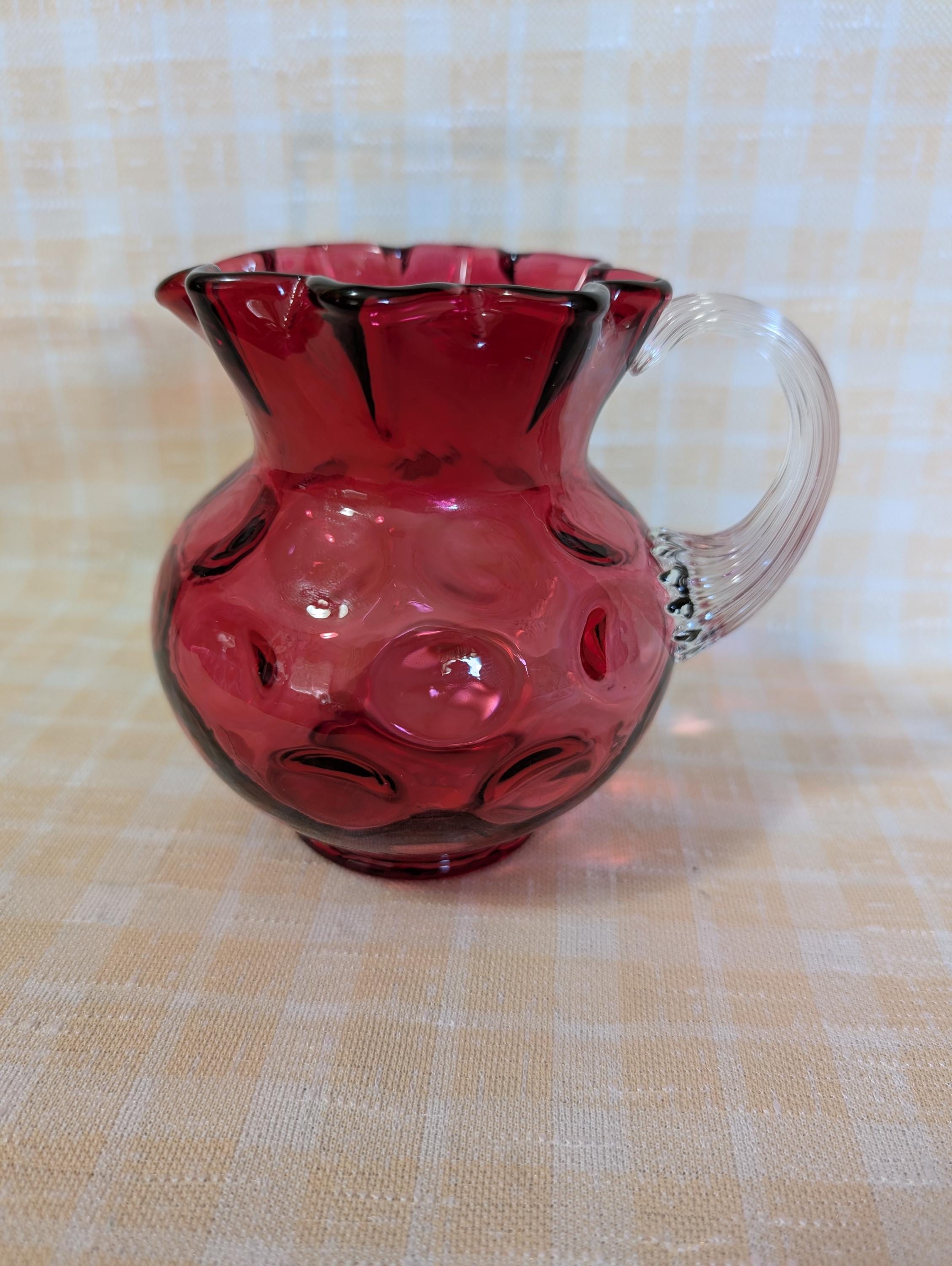 Fenton Thumbprint Pitcher - Etsy