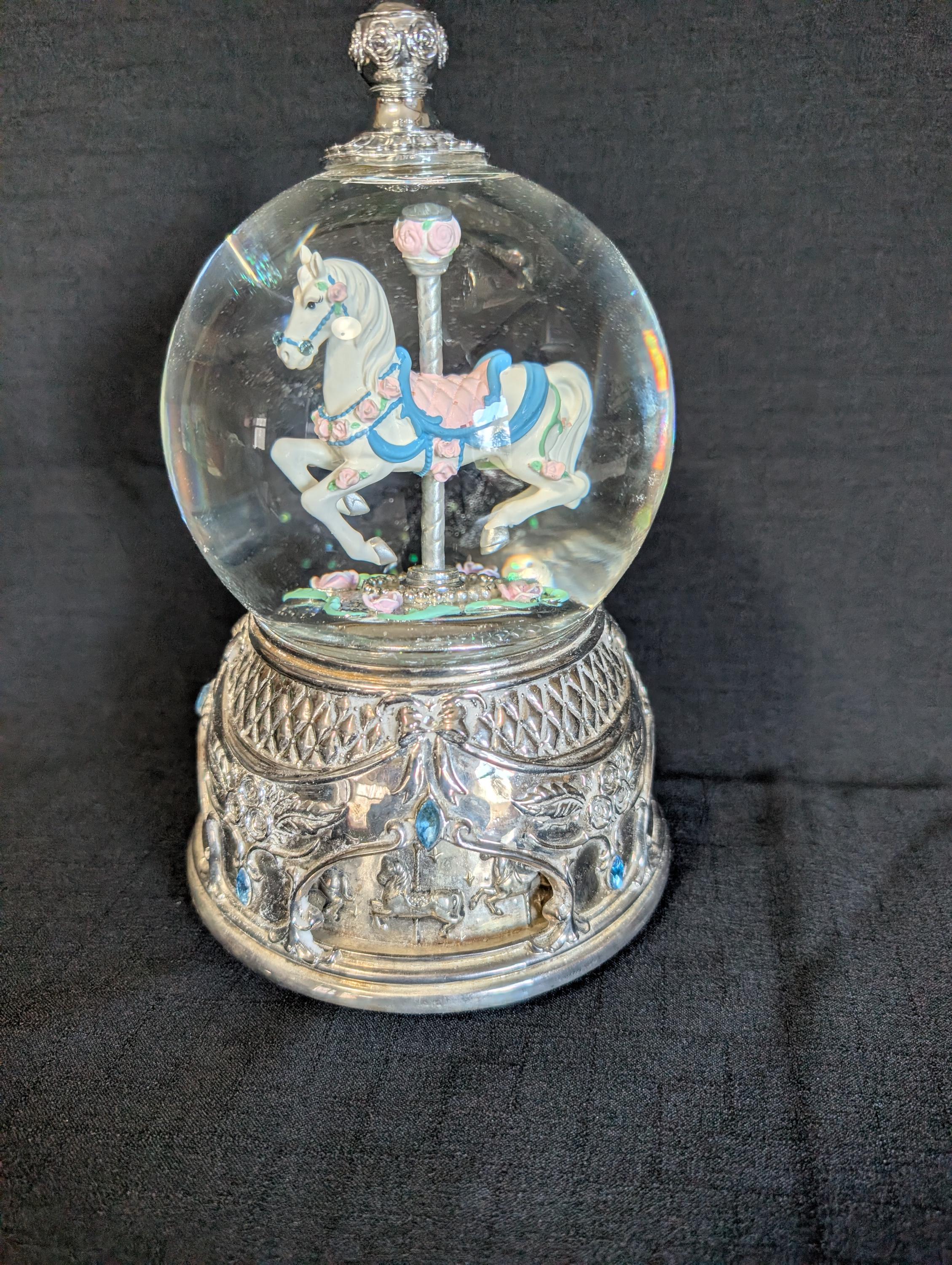 Silver Vintage Carnival Horse - Etsy