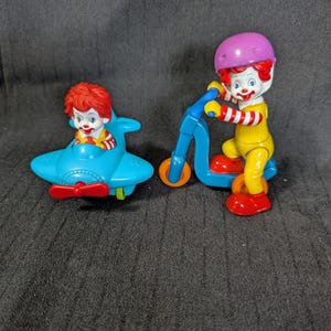 Ronald Mcdonald Happy Meal Toys (set of Two) - Etsy