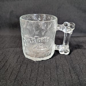 1993 McDonald's Promotional Flintstones "TreeMENDOUS" Glass Mug