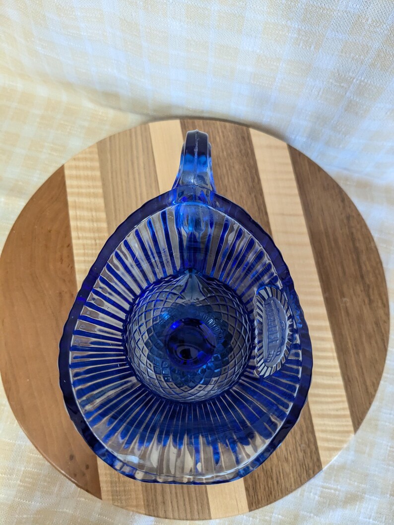 1976 Avon Cobalt Blue Pitcher. Mount Vernon Bicentennial. Etsy