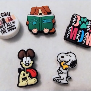 Dog Lover Silicone Focal Beads, Dog Mom, Reading Dog, Cartoon Dog, Dog & Bird Friends, Dog Gifts, Unique Gifts