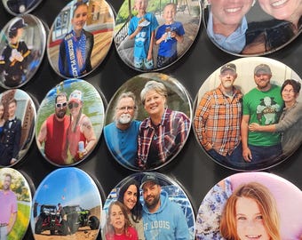 Personalized Photo Magnets: Custom 2.25" Round Fridge Keepsakes
