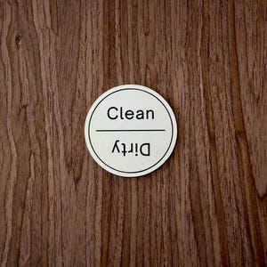 Spülmaschinen-Magnet-Schild | Magnetischer Geschirrspüler Indikator | Geschirr Magnet | Schmutzige saubere Spülmaschine Indikator Küchenschild