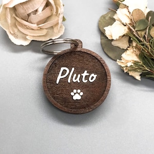 Engraved Pet Tag | Custom Pet Tag | Rustic Dog ID Tag | Personalized Pet ID Tags for Dogs | Puppy Name Tag | Handmade Tag | Wooden Dog Tag