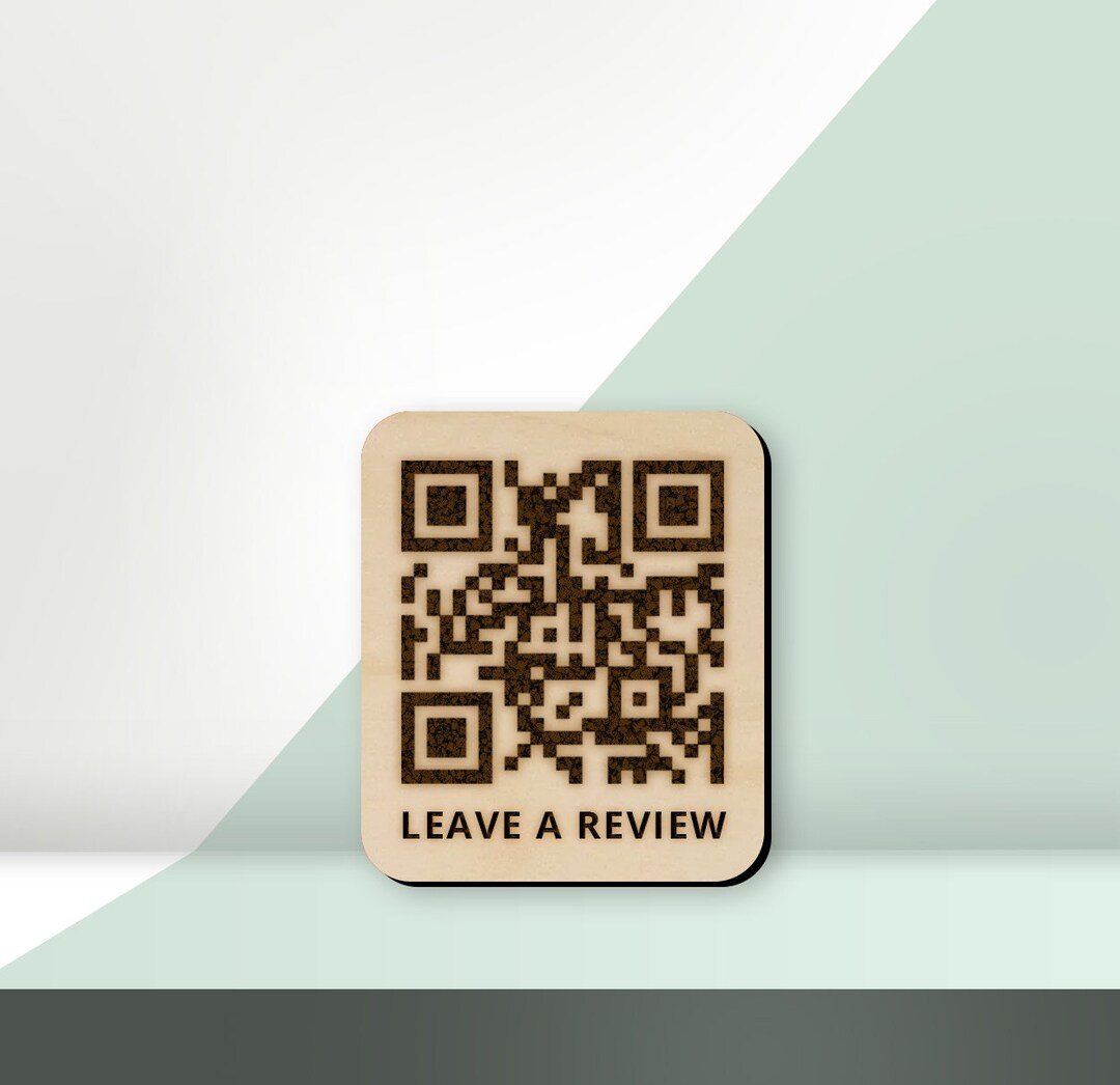 Custom QR Code Sign | Wooden QR Code Sign Magnet | Small QR Code Sign ...