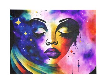 Cosmic Women Jigsaw Puzzle, Beautiful Pattern Puzzle, Women of all colors, Gift for friends, Activity for Family, 252/500/1000 Piece