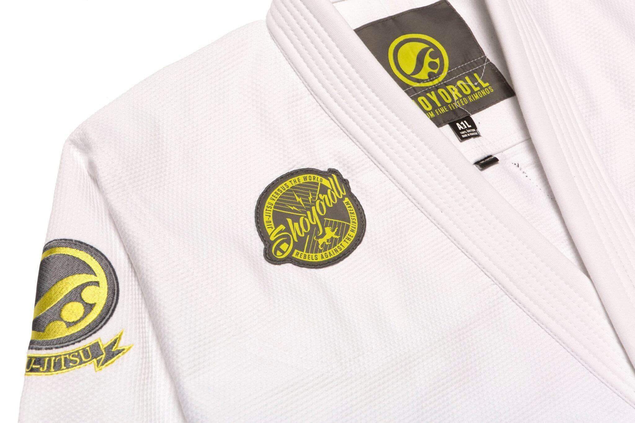 BJJ Gi Shoyoroll Batch 75 SIX Jiu-jitsu Uniform 450 GSM White **with ...
