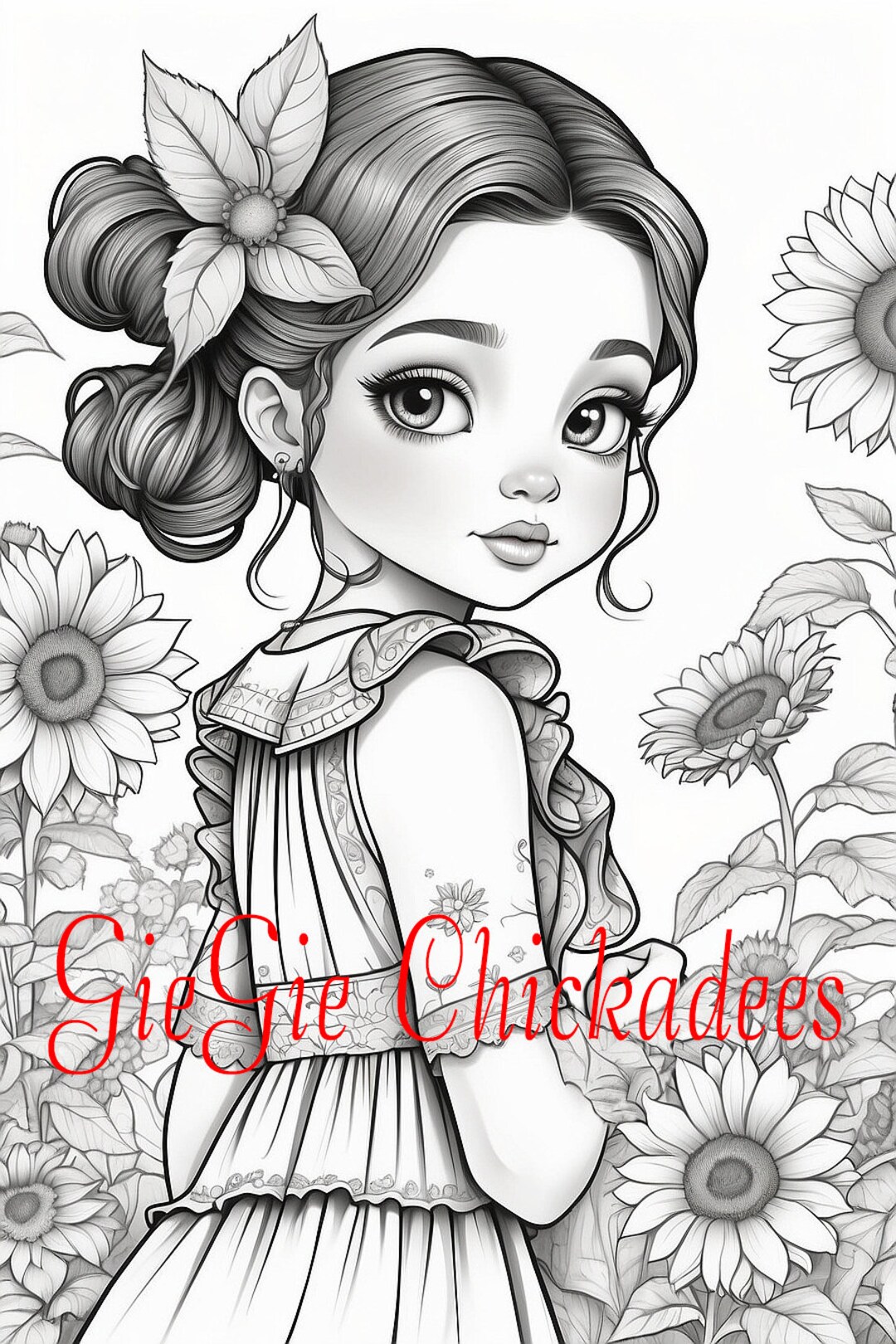 Flowers Sunflower Butterfly Coloring - Il 1080xN.5938569992 4fhi 