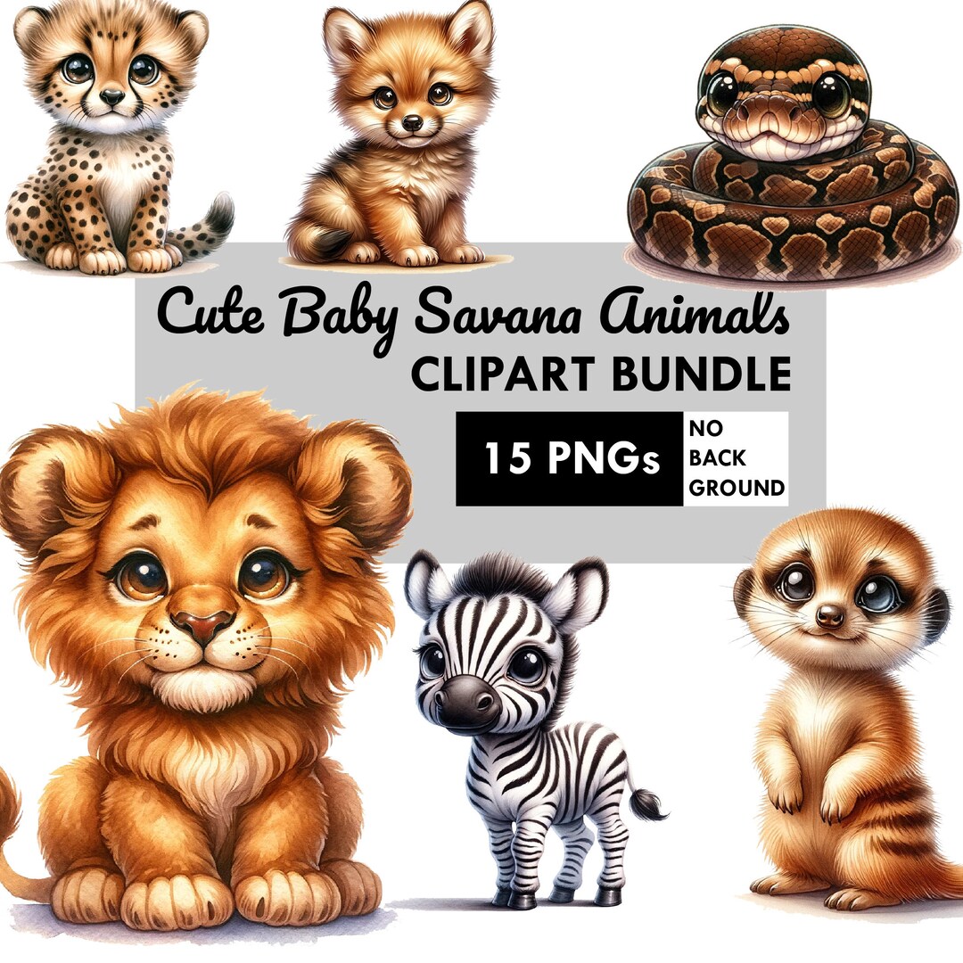 Baby Savannah Animals Set main image 1