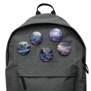 Edgy Fantasy Faerie Landscape Pin Collection