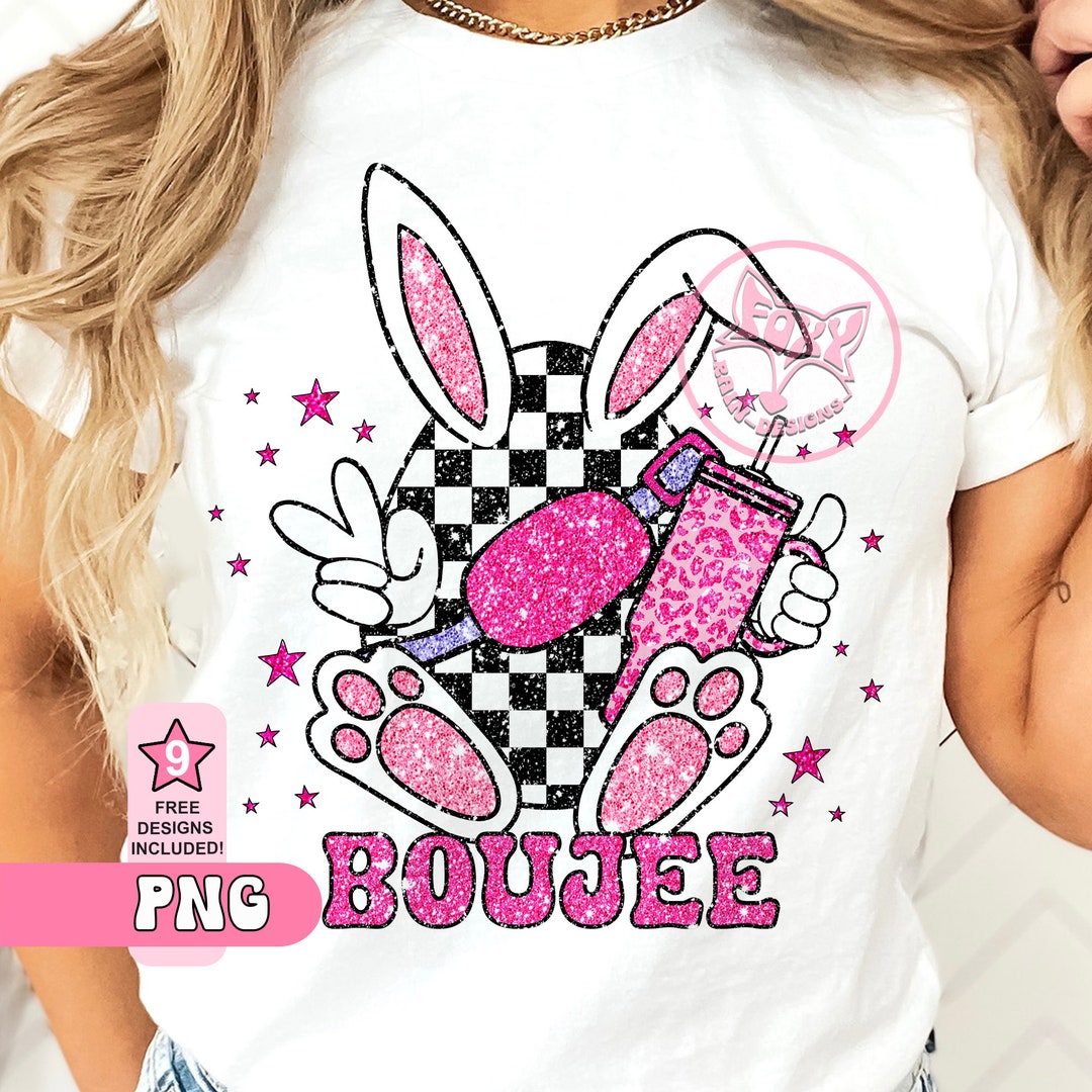 Boujee Bunnies Gold Foil Graphic Tee