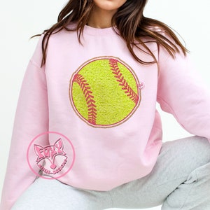 Pre-Order Soft Ball Chenille Letter Sweatshirt