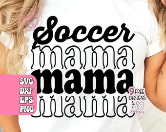 Soccer Mom SVG PNG: Varsity Shirt Design (Digital Download)