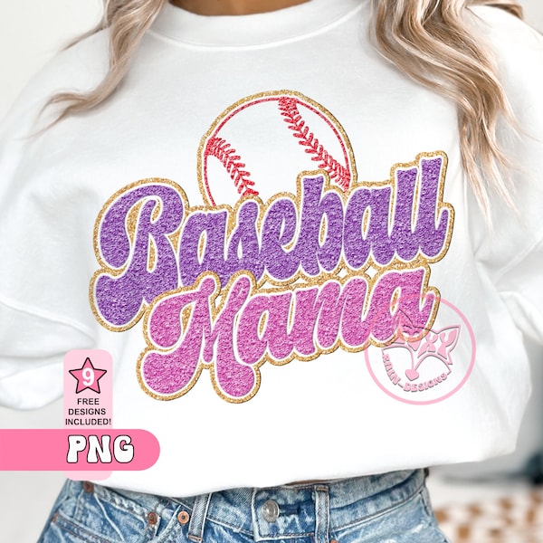 Baseball Mama Png Chenille letters Sublimation Trending Popular Right Now Instant Download Top Selling Dtf Prints Digital Art Bestsellers