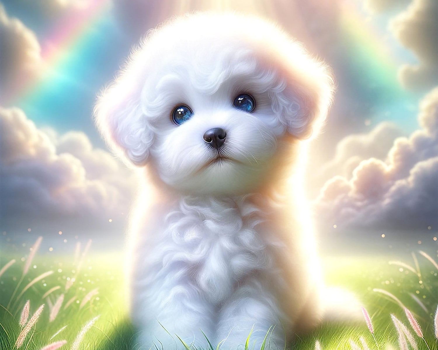 Bichon Frise Puppy - iPhone Wallpaper Cute Puppy Dog Lovers Screen ...