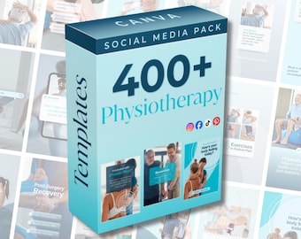 Physiotherapy Social Media Canva Templates Pack: Instagram Posts, Reels and Stories