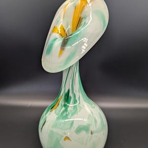 Vintage Jack in the Pulpit art glass vase. Handmade, mouth-blown, in Germany