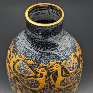 Early 1960’s Danish Baca stoneware faience vase by Aluminia/ Royal Copenhagen. Excellent condition