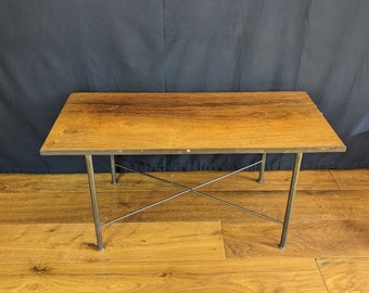 Rare Mid-century Rosewood and brass coffee table by Danish designer Frode Holm for Illums Bolighus, Copenhagen