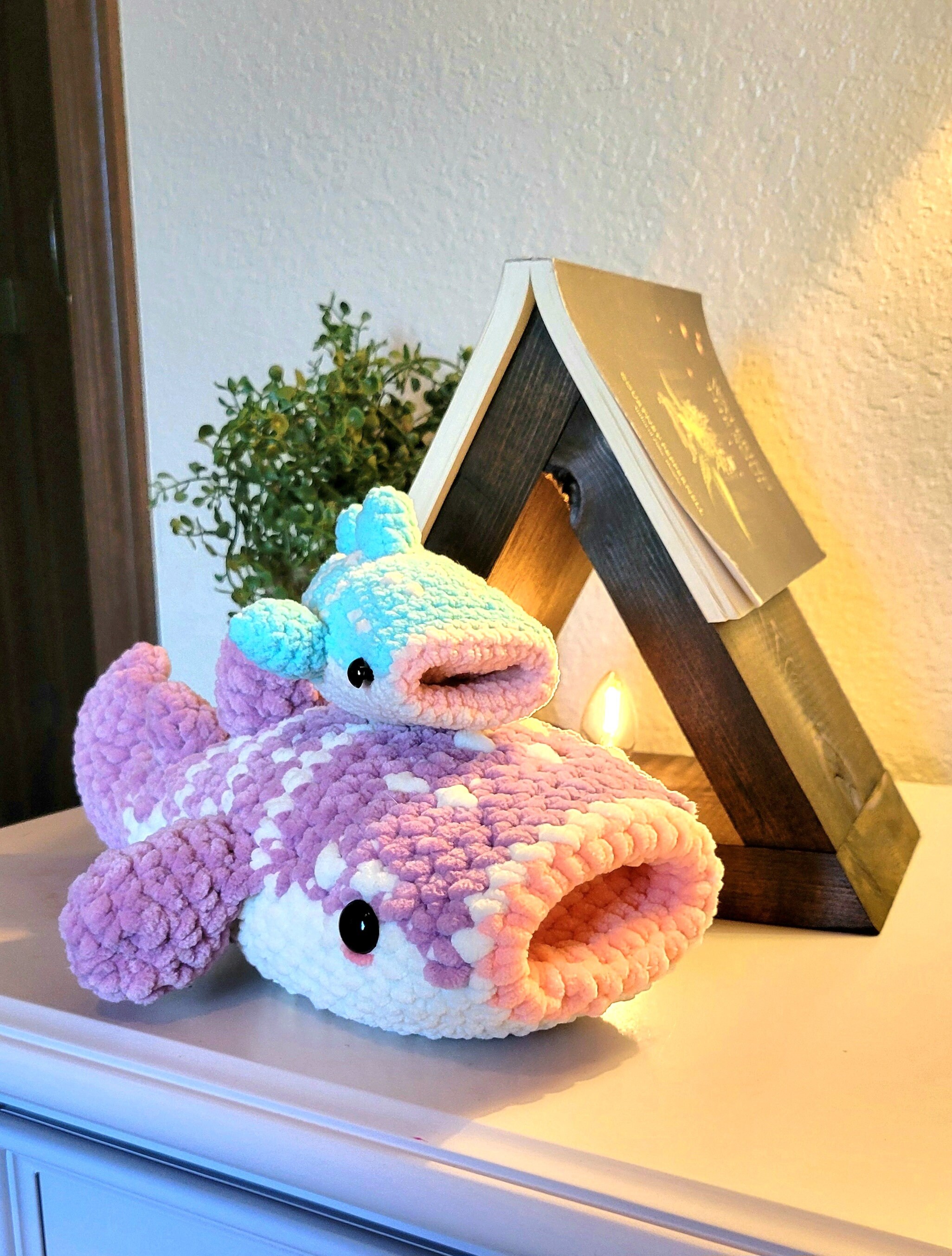Crochet Amigurumi Whale Shark Plushy Handmade Not Pattern Etsy